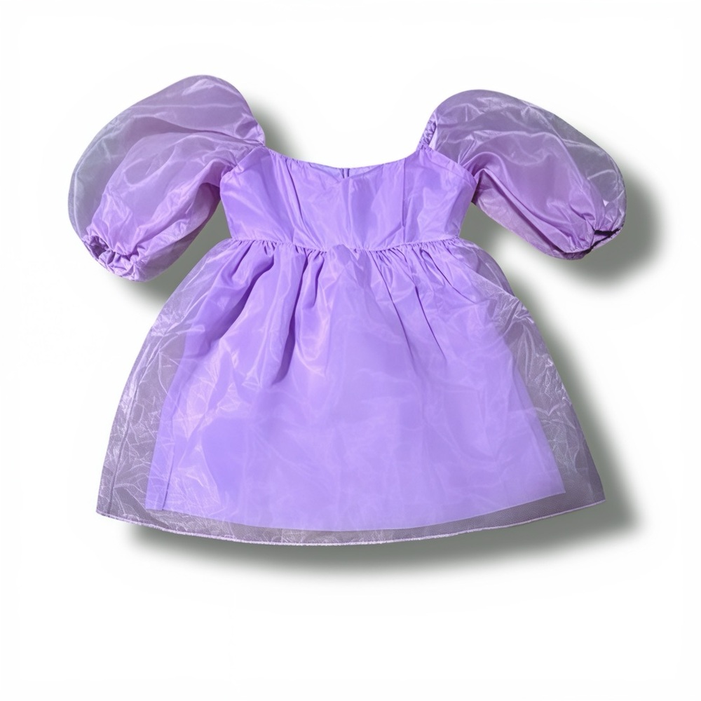 Brand New Women’s Ruffled Fluffy Short-Sleeved Mesh Party Mini Princess Dress